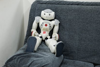 Uno de los robots del laboratorio de Robótica de la ULE.