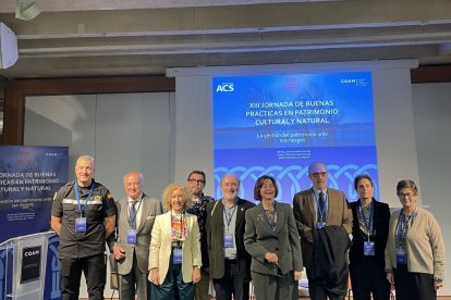 Foto de familia de la XIII Jornada de Buenas Prácticas organizada de Hispania Nostra.