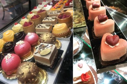 Pasteles de autor, corazones de mousse y bombones brillantes: la vitrina de La Gourmandise es un desfile de sabores con estética parisina