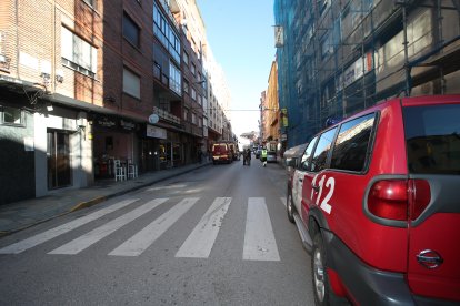 La pelea fue en esta calle de Ponferrada, Mateo Garza.