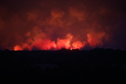 Imagen de los incendios de este verano en León.
