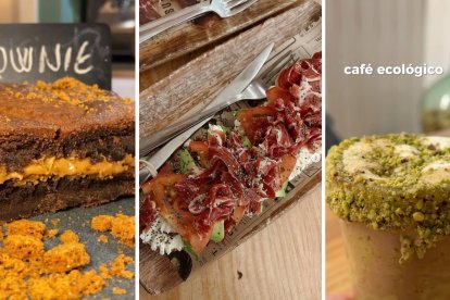 Brownie casero, tosta de cecina y café de pistacho: los sabores estrella de 'Sonríe', la cafetería de León que enamoró a la Guía Repsol