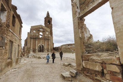 Imagen de la ciudad devastada de Belchite.