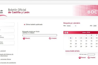 Página web del BOCyL.