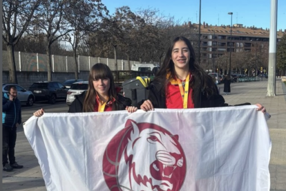 Celia Fernández e Isabel Soto participaron en el Campeonato de España Infantil.