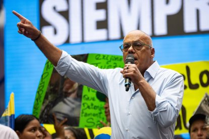 El presidente de la Asamblea Nacional (AN, Parlamento) de Venezuela, Jorge Rodríguez, en una fotografía de archivo. EFE/ Ronald Peña R.
