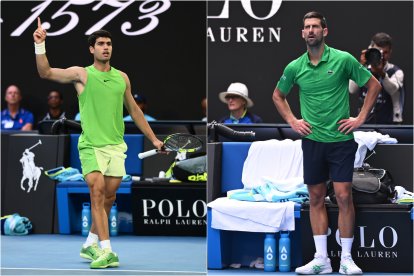 Alcaraz contra Novak Djokovic.