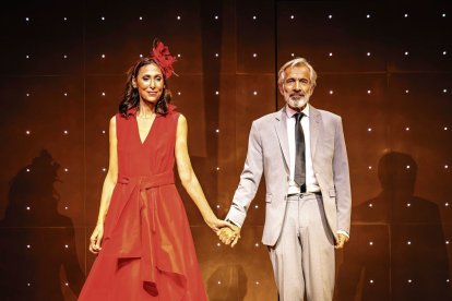 Imanol Arias junto a María Barranco durante una función. DL