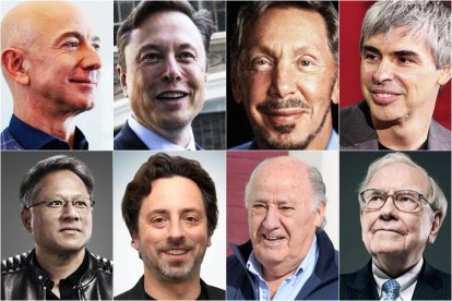 Algunos de los más ricos de la lista Forbes de febrero.