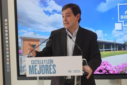 El candidato durante su intervención