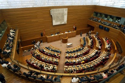 Hemiciclo de las Cortes de Castilla y León.