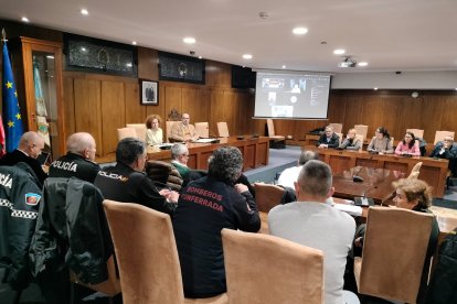 Reunión del Centro de Coordinación Operativo (CECOP) de Ponferrada