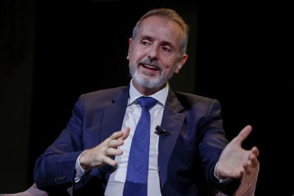 El presidente de Telefónica, Marc Murtra, participa en Los Desayunos del Ateneo este miércoles en Madrid. EFE/ Daniel González.