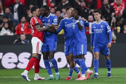 En la ida hubo trifulca entre Benfica y Real Madrid.