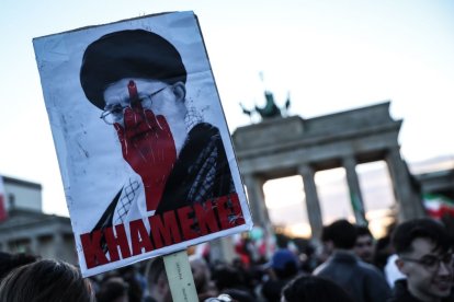 Imagen de una de las manifestaciones en Berlín a favor de la intervención.