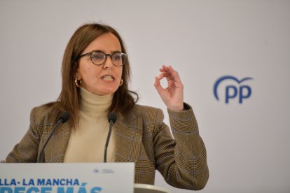 19/01/2025 La vicesecretaria de Organización del Partido Popular, Carmen Fúnez, durante la Interparlamentaria celebrada por el PP de Castilla-La Mancha en Ciudad Real.
POLITICA