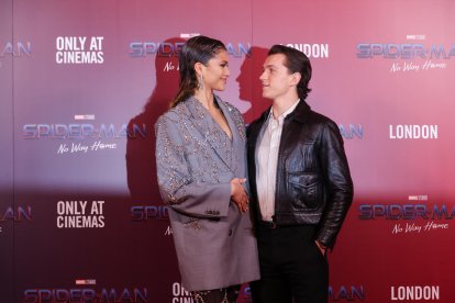 La actriz estadounidense Zendaya y el actor británico Tom Holland, en una imagen de archivo. EFE/EPA/VICKIE FLORES
