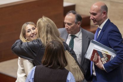 La candidata popular a la reelección como presidenta de la Junta de Extremadura, María Guardiola.