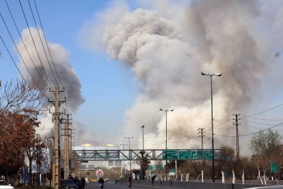 Imagen de los bombardeos de Estados Unidos e Israel sobre Teherán.