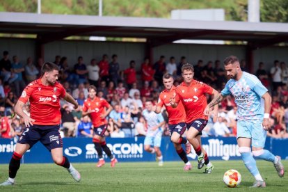 Imagen del partido de la primera vuelta Osasuna Promesas-Ponferradina, que acabó 0-0.