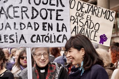 Manifestación por Día Internacional de la Mujer en Valladolid.