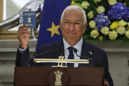 Imagen de Archivo del presidente del Consejo Europeo, António Costa.
                      EFE/EPA/RAJAT GUPTA.