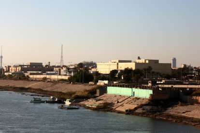 Fotografía de archivo de la embajada estadounidense en Bagdad, Irak.