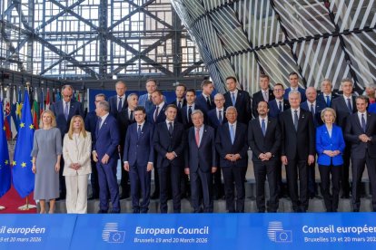 Imagen de los integrantes de la Comisión Europea en su reunión de ayer.