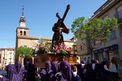 Procesión del Encuentro en el Viernes Santo.