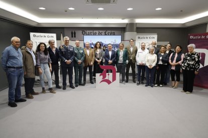 Un momento de la presentación de las Justas esta mañana en el Club de Prensa del Diario de León