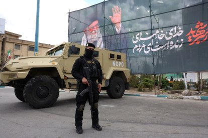 Imagen de un militar de la guardia revolucionaria iraní.