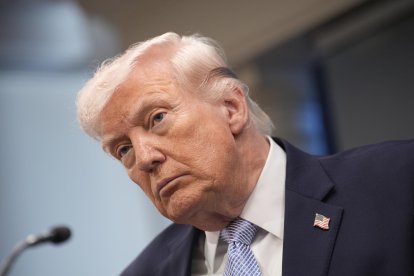 Foto de archivo del presidente Donald Trump del 6 de abril de 2026. EFE/YURI GRIPAS.