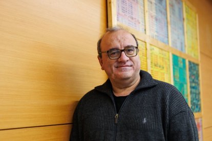 Antonio Turiel, durante una de sus visitas a León para una charla.