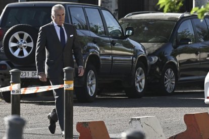 Luis Bárcenas llega a la Audiencia Nacional este lunes para declarar en el juicio del caso Kitchen.