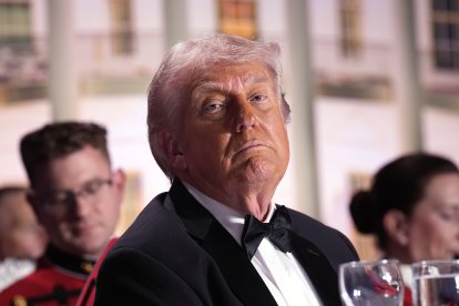 Donald Trump en la cena de la Asociación de Corresponsales de la Casa Blanca.