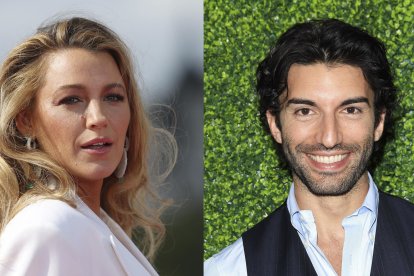 Combo de fotografías de archivo de los actores estadounidenses Blake Lively (i) y Justin Baldoni. EFE/ Andy Rain / Nina Prommer.