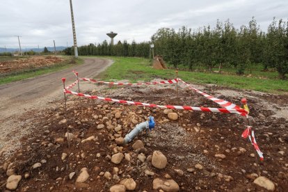 La gran mayoría de la red de tuberías de riego están ya soterradas.