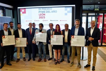Entrega del Premio Pyme de Banco Santander y Cámara de Comercio de 2025.