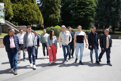 Recepción de los mineros de Mina Miura en Villablino.