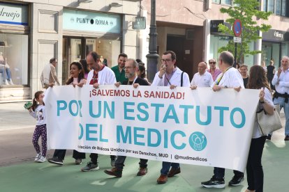 Huelga de médicos en León.