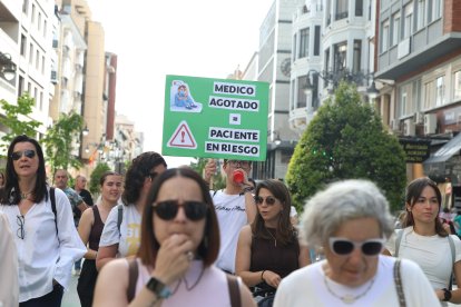 Huelga de médicos en León.