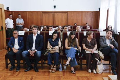 El hermano del presidente del gobierno David Sánchez y Miguel Ángel Gallardo.