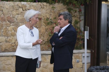 Christine Lagarde y Juan Luis Escrivá.