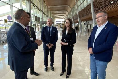La directora de Aena, en su última visita a León.