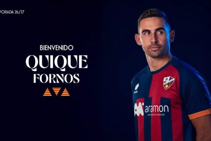 El Huesca anunció la incorporación de Fornos a su plantilla para la temporada 2026-2027.