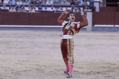 Ismael Martín durante su última actuación en Las Ventas, Madrid.