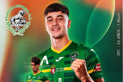 Jesús Palomeque, segundo refuerzo del Atlético Astorga para la temporada 2026-27.