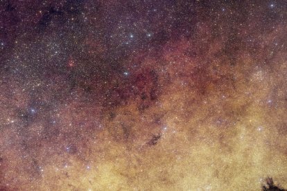 Detalle de la imagen tomada por el telescopio Euclid de la Vía Láctea, el 23 de marzo de 2025.