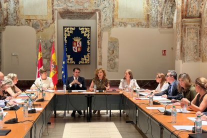 eunión del Patronato de la Fundación Universidades y Enseñanzas Superiores de Castilla y León. Participan los rectores y vicerrectores de todas las universidades de la Comunidad; la consejera de Educación, María Pardo; y el consejero de Industria, Universidades, Empleo y Comercio, Juan Carlos Suárez-Quiñones; entre otros