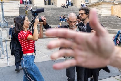 Josu Ternera, a la salida de la Corte de París.